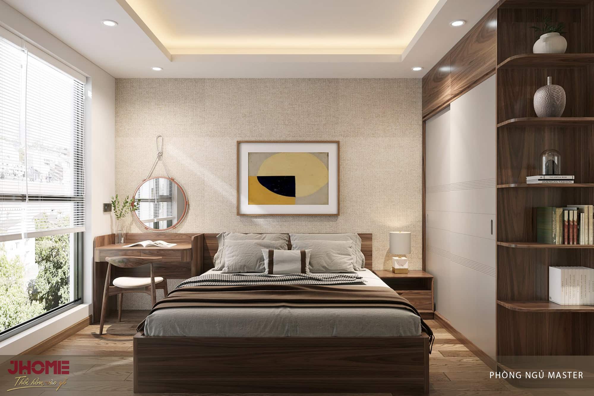 Giường gỗ óc chó