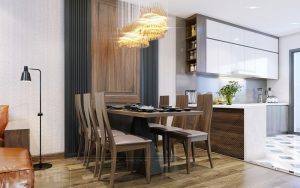 Bộ bàn ăn gỗ óc chó